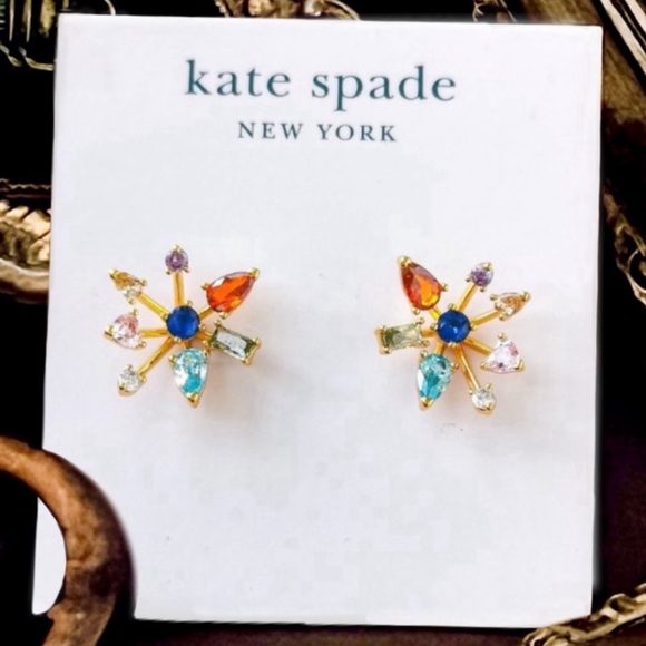 KATE SPADE • Firework Floral Pendant Necklace and Earrings Set - Picture 8 of 8